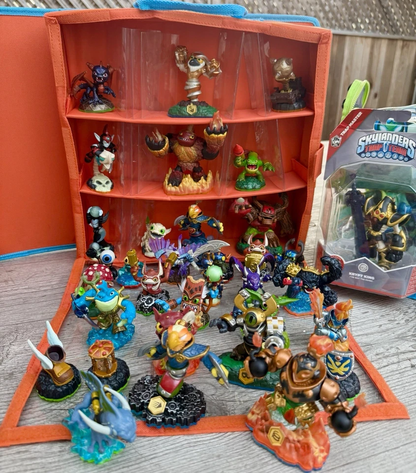 **RARO** ¡Enorme Lote Colección de Estatuillas Skylanders Masivas con Portal + Estuches! Foto 3 de 4