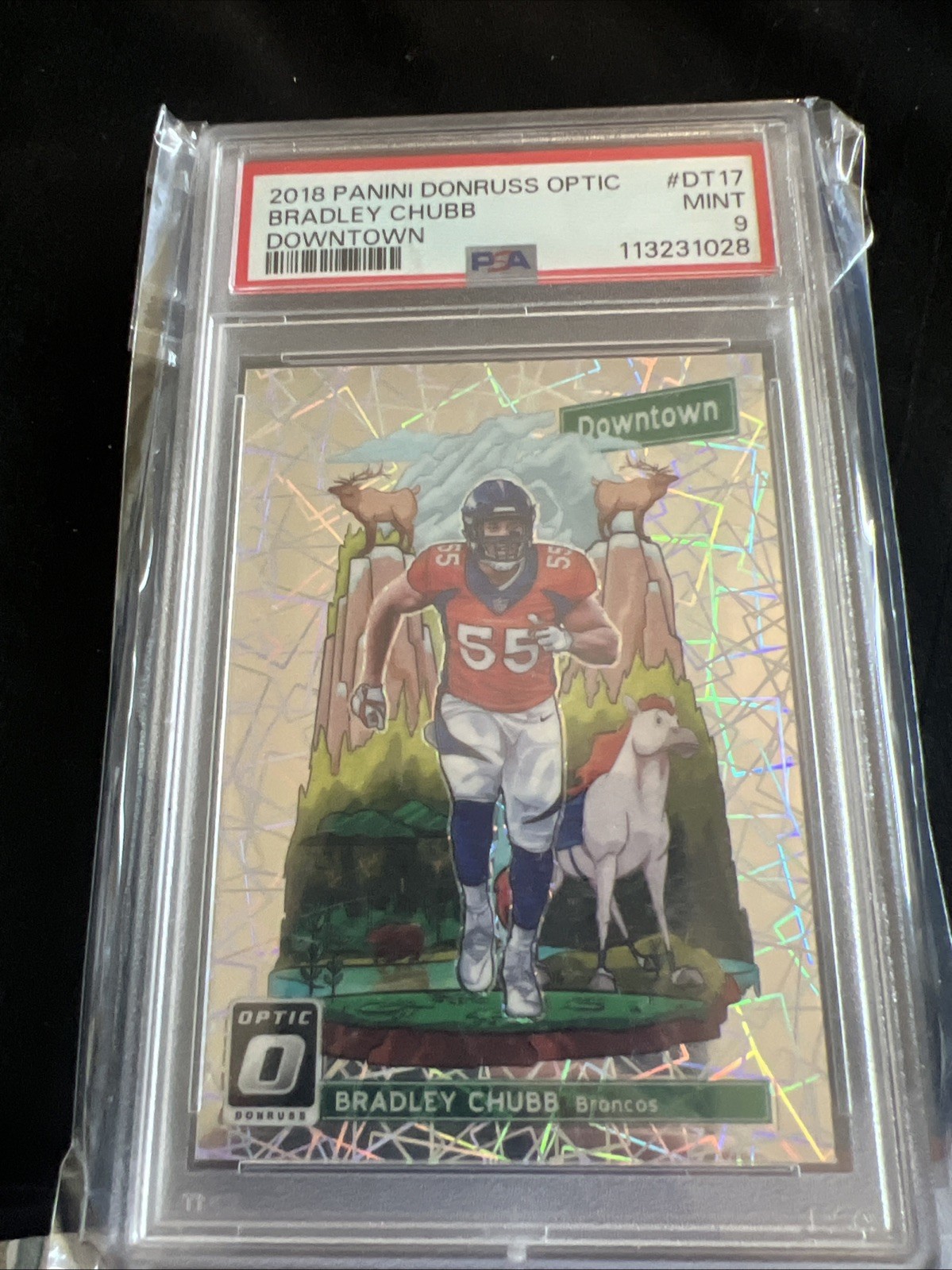 2018 Donruss Optic - Downtown Bradley Chubb #DT-17 (RC)