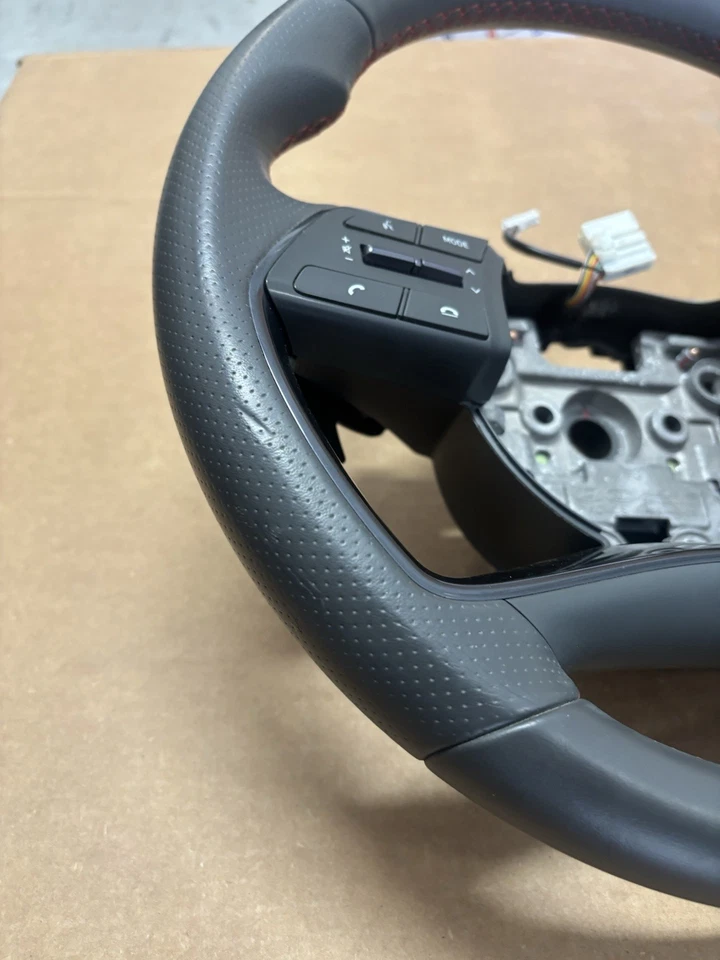 HYUNDAI SONATA N-LINE 2022 volante cuero gris con interruptores de control OEM Foto 4 de 4