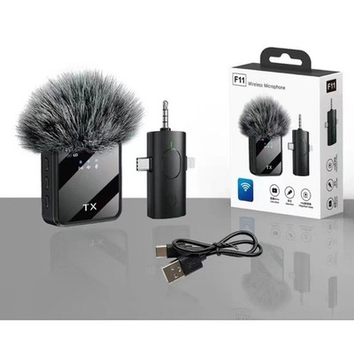 Kabelloses Lavalier Mikrofon Telefon Mikrofon PlugPlay Ansteckmikrofon für iPhone Android TX