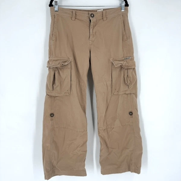 Pantalones holgados Y2K Lucky Brand para mujer utilitarios cargo tostados talla 10 largos tostados Foto 2 de 4