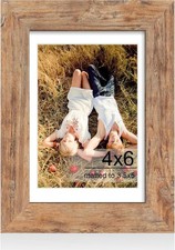 iRahmen 4x6 Picture Frame with HD Tempered Glass, Display Pictures 3.5x5 with Ma