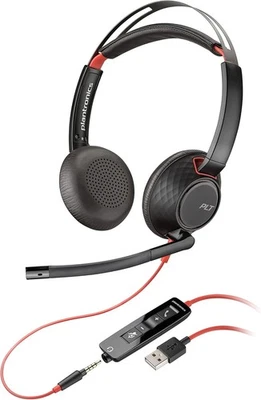 Poly Blackwire 5220 USB-A Kabelgebunden Headset Noise Cancelling Mikrofon Neu - Bild 1 von 4