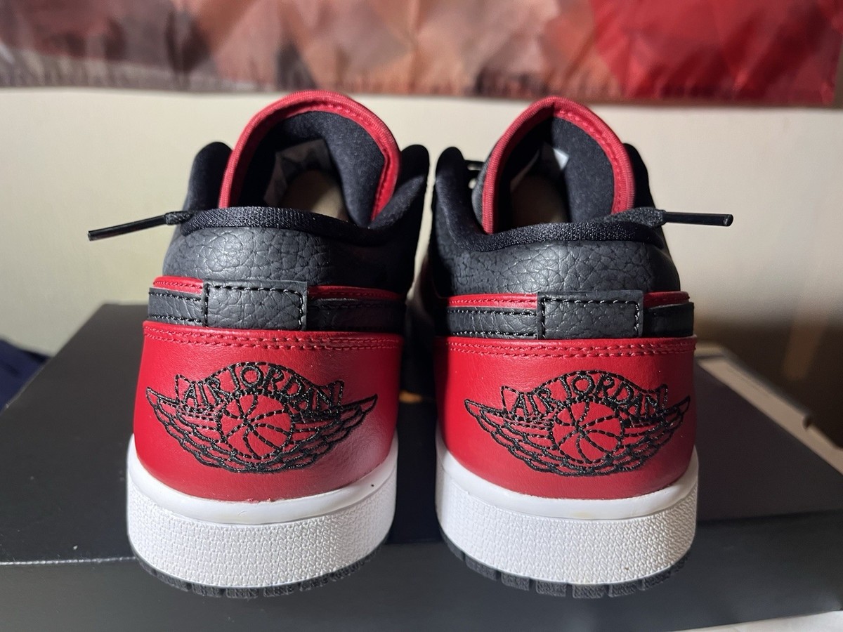 Nike Air Jordan 1 Low Reverse Bred Gym Red Black White 553558-606 