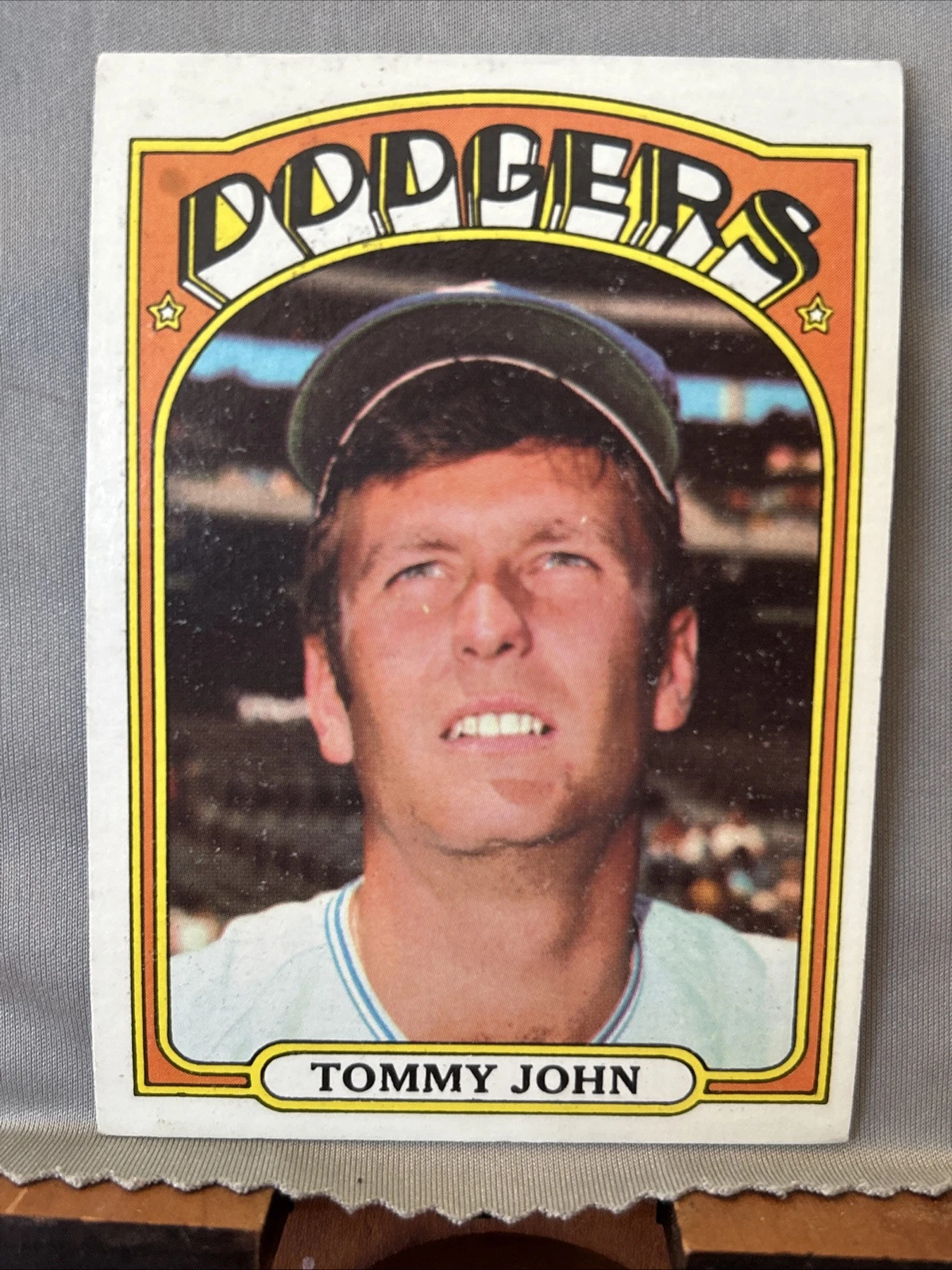 Tommy John trading card
