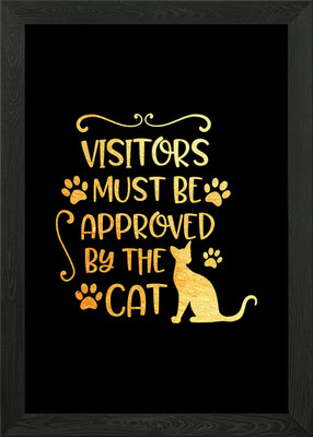 Katze gerahmtes Wandbild Poster Leinwanddruck Bild