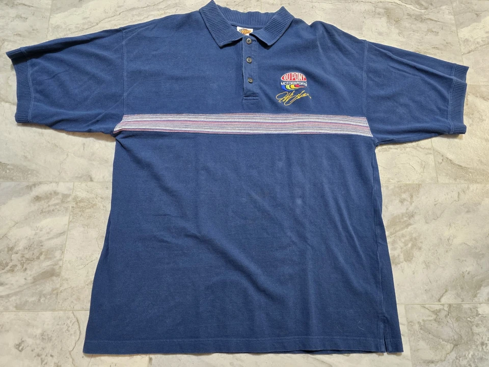 Vintage Nascar Winners Circle Jeff Gordon Dupont Motorsports Polo Shirt Sz XL - Image 4 of 4