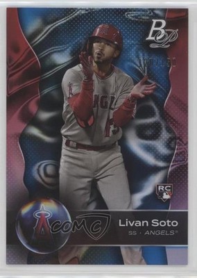 2023 Bowman Platinum Blue 120/150 Livan Soto #22 Rookie RC 1a7j
