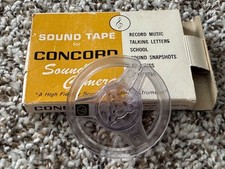Cinta de sonido vacía vintage de 62 mm para cámara de sonido CONCORD