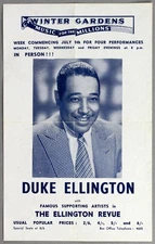DUKE ELLINGTON – rare vintage original Bournemouth 1948 jazz concert handbill