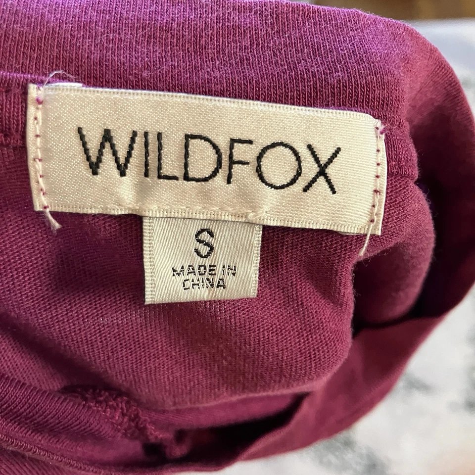 Camisa Wildfox para mujer talla pequeña pulóver ligera mezcla de algodón Foto 4 de 4