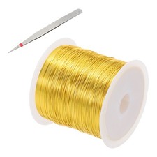 28 Guage/ 0.3 mm 164 Feet Jewelry Craft Wire, Copper Beading Wires, Gold