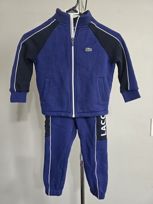 Lacoste Kids Sport Colorblock Tracksuit Full Zip Sweatsuit Youth Size 4T