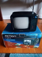 TV vintage Action 5” blanco y negro modelo ACN-3507