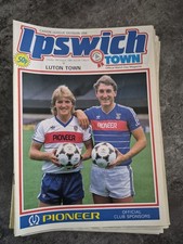 Ipswich Town Home Programmes Full Set 1984/1985 Season (29)