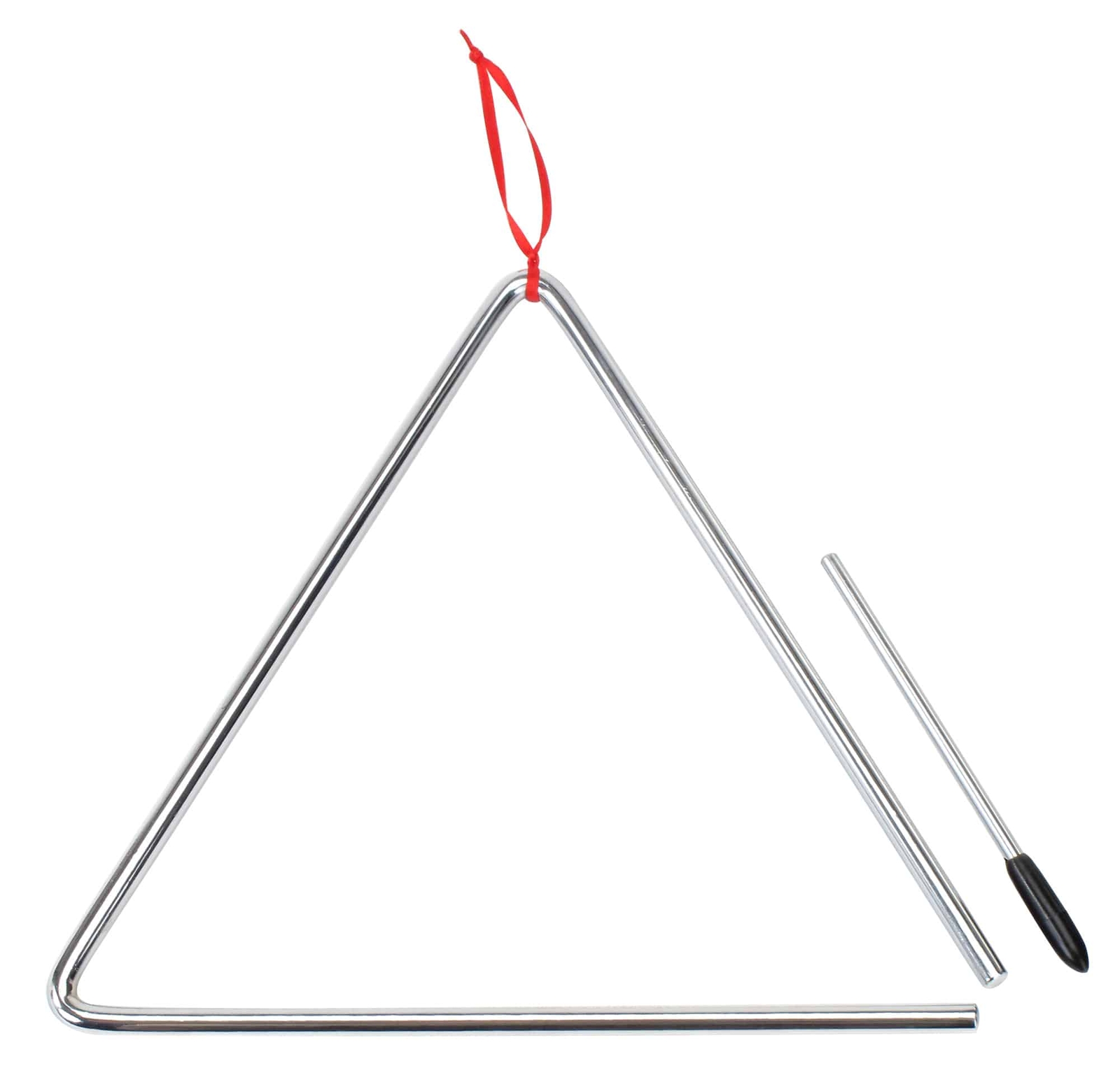 Triangolo Strumento Musicale 25cm Battitore Percussione Metallo Bambino Adulto