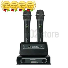 D'COM eve3 Professional Karaoke Wireless Microphone System -Black