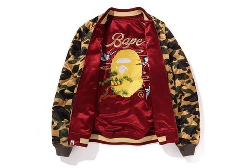 A Bathing Ape Japanese Crane Embroidery Souvenir Jacket 1k72-140-004 - Picture 4 of 9