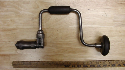 Old Used Tools,Vintage Dunlap 10BB  10'' Ratcheting Bit Brace,Carpenter,VGC,L@@K!