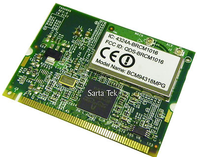 Broadcom BCM94318MPG Mini PCI 802.11b/g Wireless Lan Card T60H906.01 BCM4318E