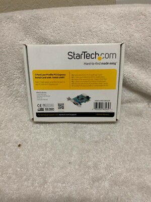 StarTech PCI Express RS232 Serial Adapter Card PEX15952LP - Open Box