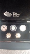 2017 ROYAL MINT SILVER PROOF COMMEMORATIVE 5 COIN SET IN CASE.