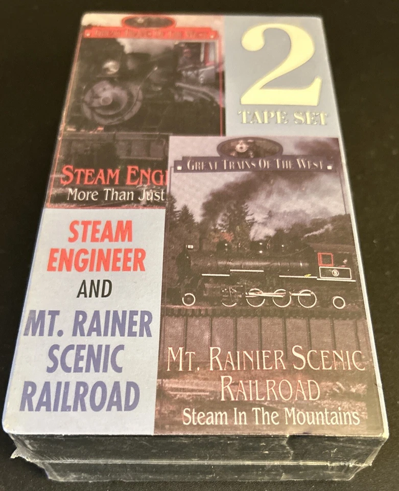 Steam Engineer & Mt. Rainer Scenic Railroad Great Trains VHS 2-Tape Set Sealed - Image 4 of 4