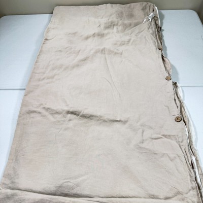 bedsure duvet queen brown linen buttons traditional modern