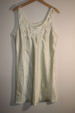 Vintage Nightgown No Size RN31289 Cream Off White Slip Night Sleepwear