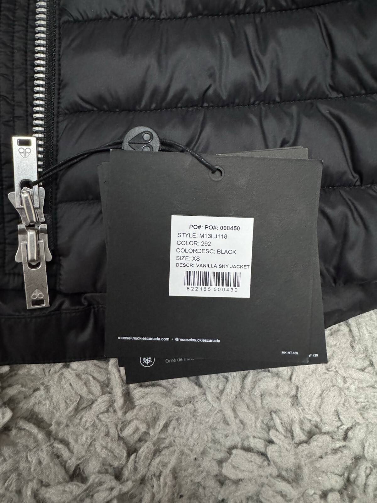 BRAND NEW/ AUTHENTIC MOOSE KNUCKLES VANILLA SKY JACKET (BLACK XS) image 5