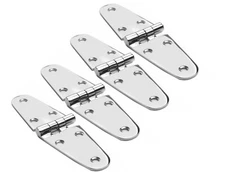 4Pcs Stainless Steel Marine Boat Hinges Heavy Duty Cabinet Door Hinges