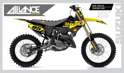 SUZUKI POLISPORT RESTYLE 01-08 RM 125 250 MOTOCROSS BIKE GRAPHICS TRIBAL SERIES