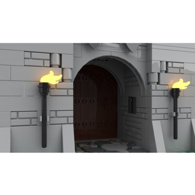 MOC-77977 Medieval Modular Gatehouse 454 Piece for Ages 18 and Up Gift