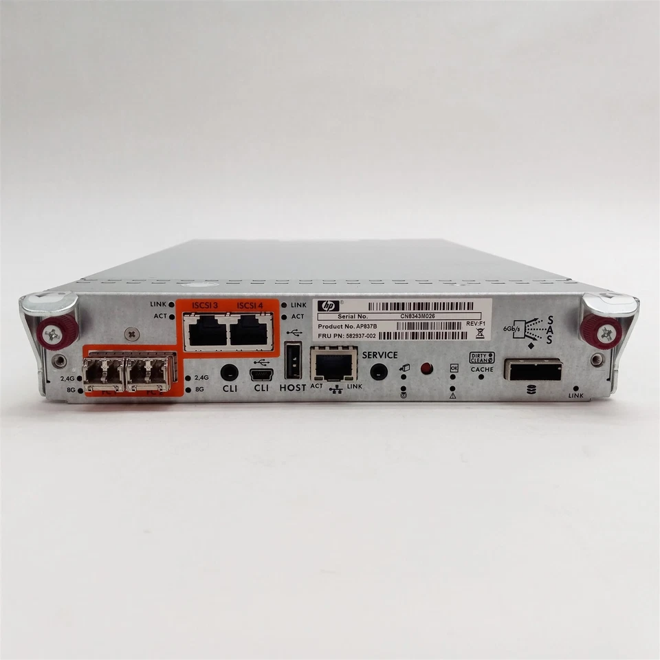 HP AP837B 582937-002 G3 RAID FC/iSCSI SAS Storage Array Controller for P2000 - Image 2 of 4