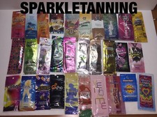 30 Different Sample Packets Indoor Tan Tanning Bed Lotion LOT A GREAT DEAL 