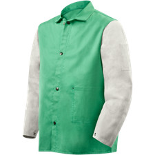 Steiner 1230-X Weldlite Plus Hybrid 9 oz FR Cotton With Leather Sleeves Jacket
