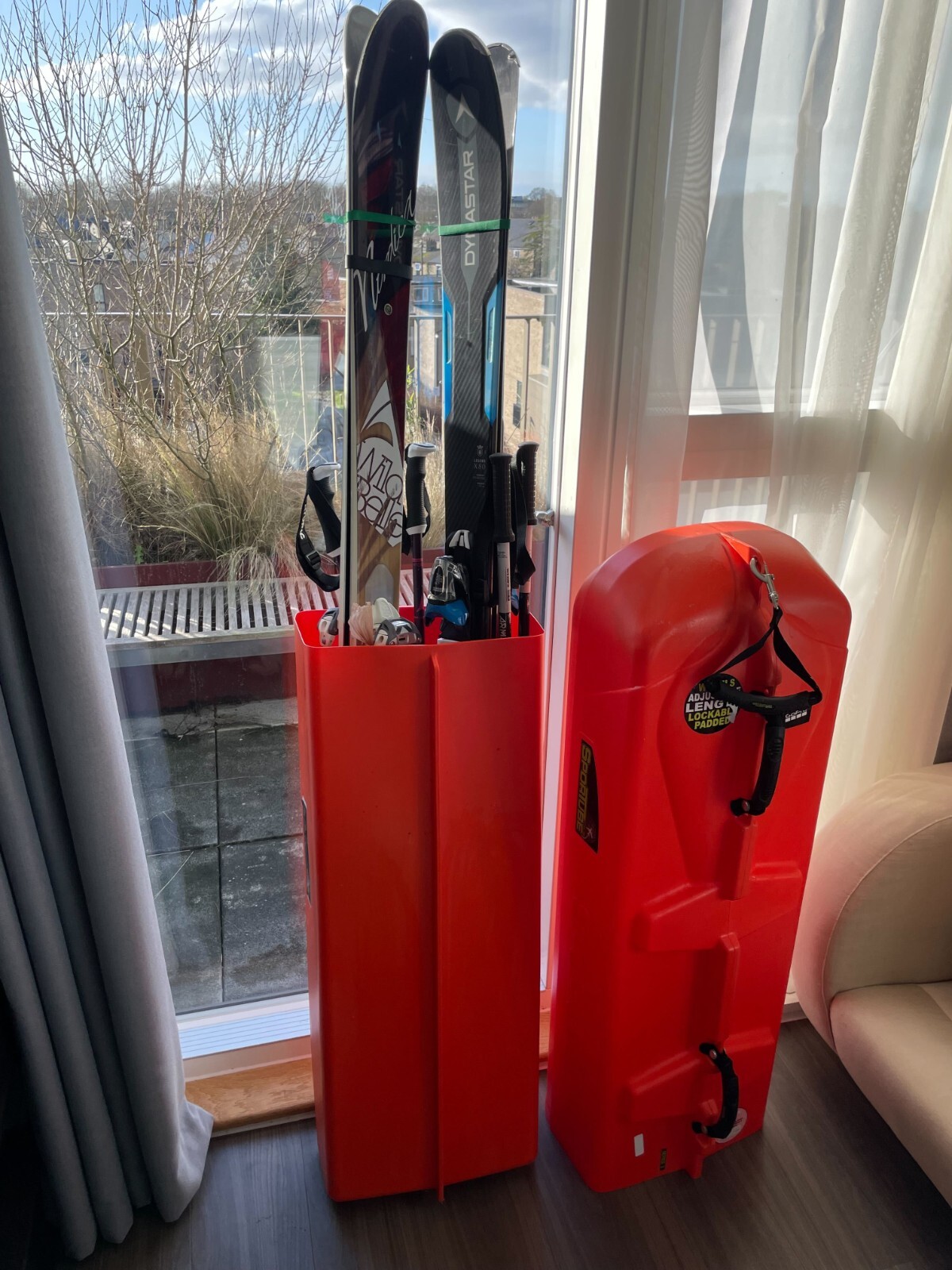 2 SKI SETS + Poles + Case + boots Dynastar Legend X80 & Nordica Wild