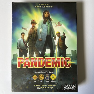NEW Pandemic Board Game Z-Man Games 2013 Cooperative Disease Outbreak