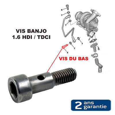 Screw Hose/tube Oil Turbo for CITROEN PEUGEOT 0376.56 037656 1.6 1 