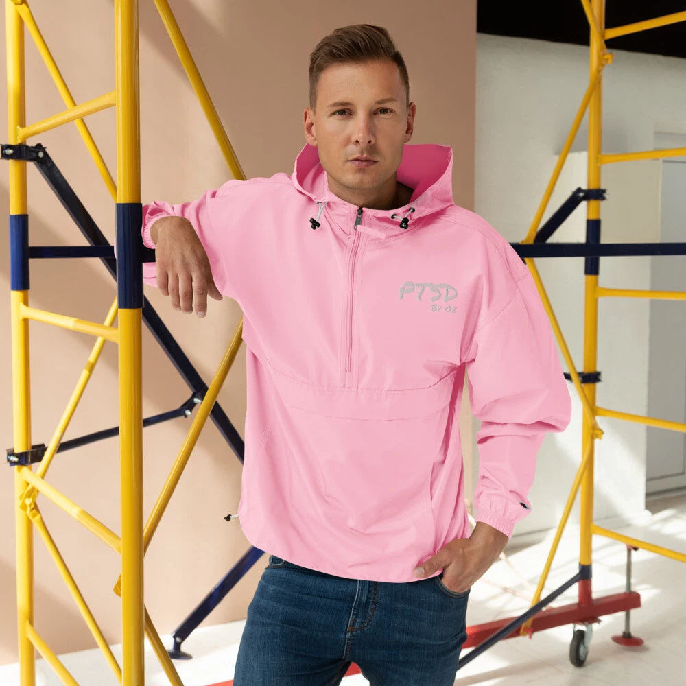 PTSD By Oz Embroidered Champion Packable Jacket