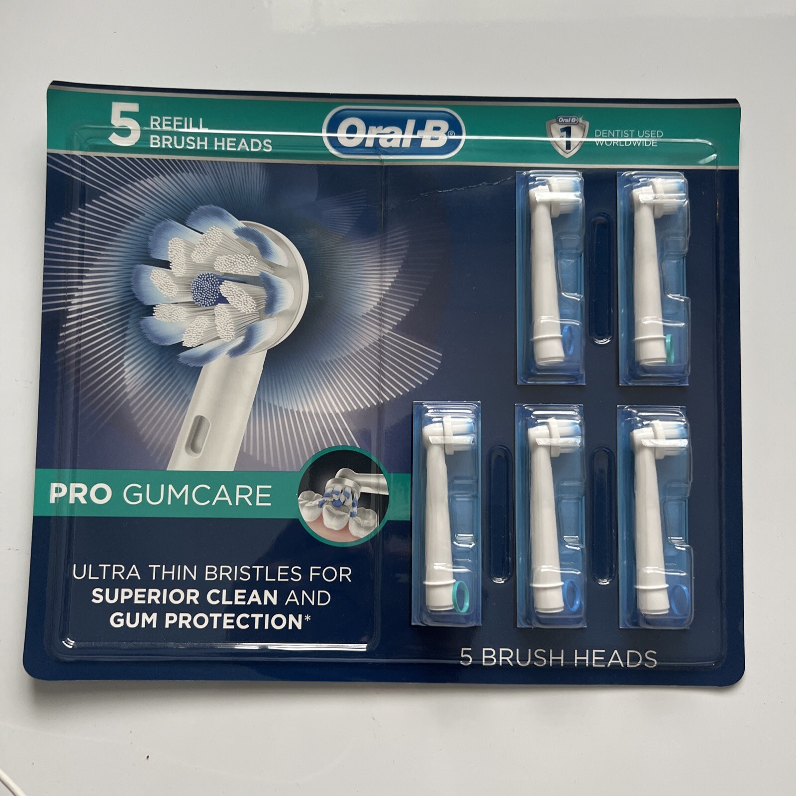 Oral B Pro GumCare Electric Toothbrush Replacement Brush Heads, 5 Count