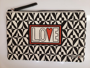 Brighton Zippered “Love” Travel or Cosmetic Pouch