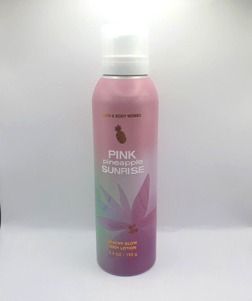 BATH AND BODY WORKS PINK PINEAPPLE SUNRISE BEACHY GLOW BODY LOTION 5.3