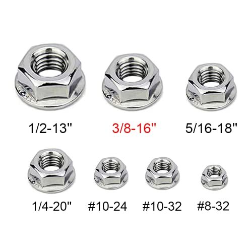 3/8"-16 Large Serrated Flange Lock Nuts Hardened | AFT - View #4