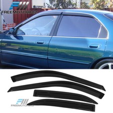 Fit 94-97 Honda Accord Sedan Slim Style Window Visors Rain Sun Guard Deflector
