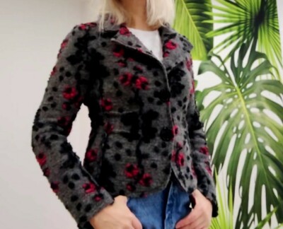 Vintage RINASCIMENTO  Felted Lana wool jacket size M, made in Italy