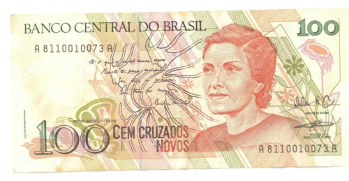 1990 Brazil, 100 cruzeiros, ND P-228 Bank Note - Picture 1 of 2