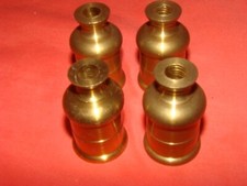 lot de 4 bobèches en laiton de style " Hollandais