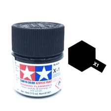 Tamiya X-1 - Noir brillant (10ml)