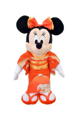 Disney Minnie Mouse Plush Doll Kimono Limited Edition from JAPAN